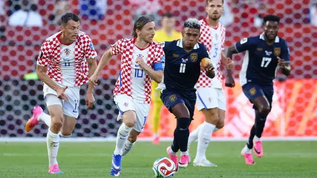 Pemain Timnas Panama bersiap menghadapi Timnas Inggris pada laga Grup L Piala Dunia 2026 di MetLife Stadium.